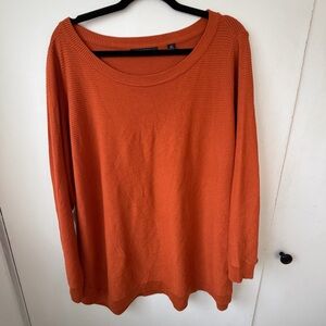 Cyrus Rust Ribbed Knit Sweater 2X | Cozy PNW Oversized Pullover